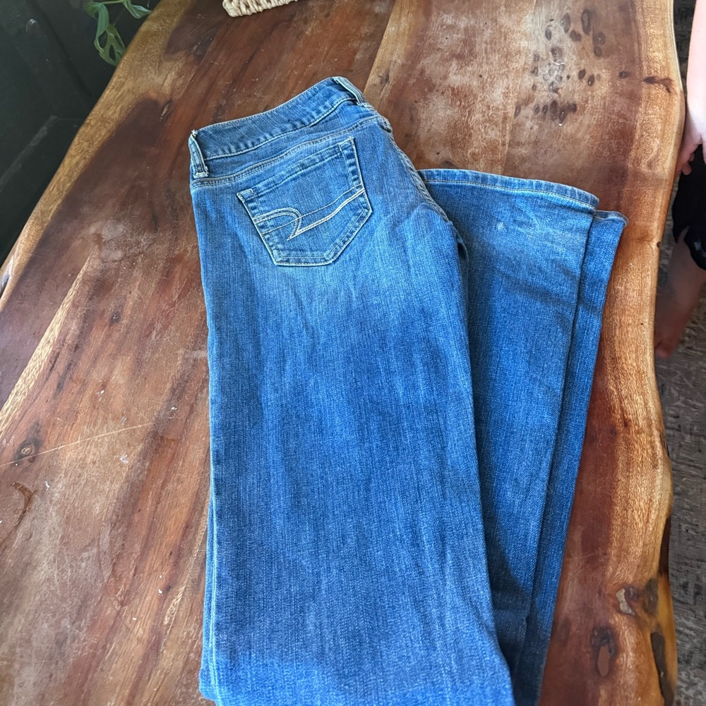 American Eagle Outfitters Blue Straight Leg Jeans